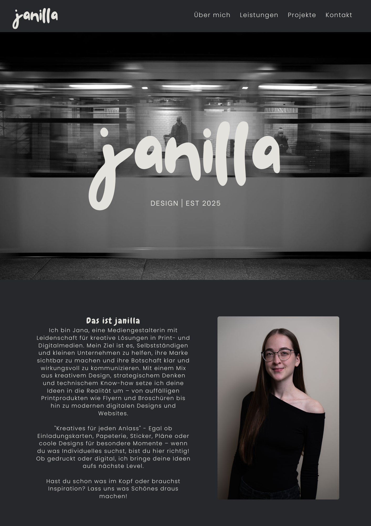 Wenn man auf dieses Bild klickt, gelangt man auf die Projektseite des Webdesigns.